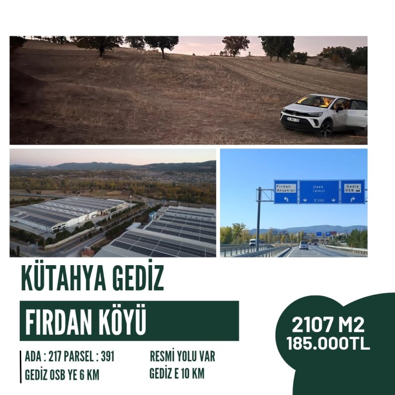 KÜTAHYA GEDİZ FIRDAN 217/391