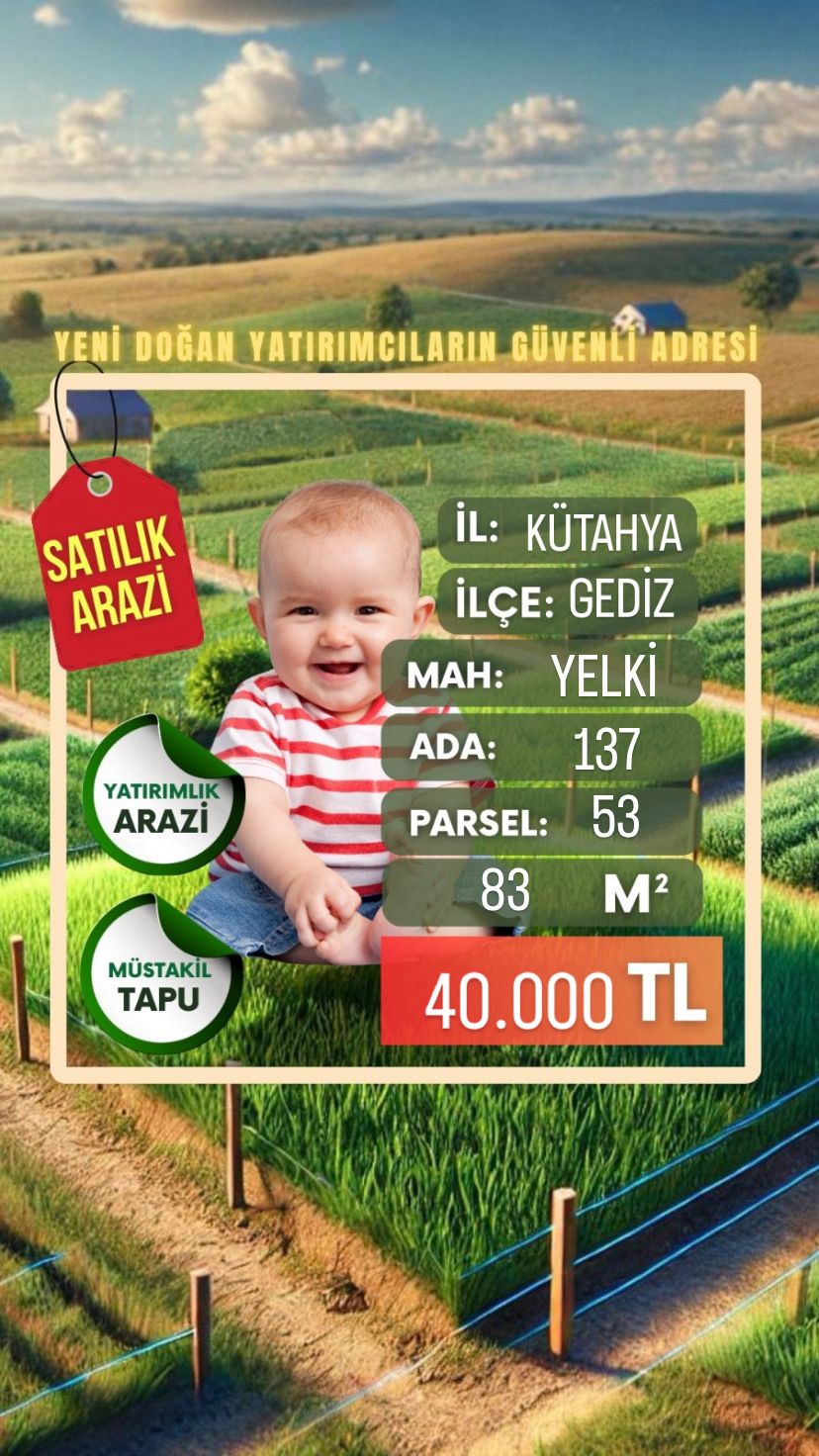 Kütahya Gediz Yelki Mahallesi 83m